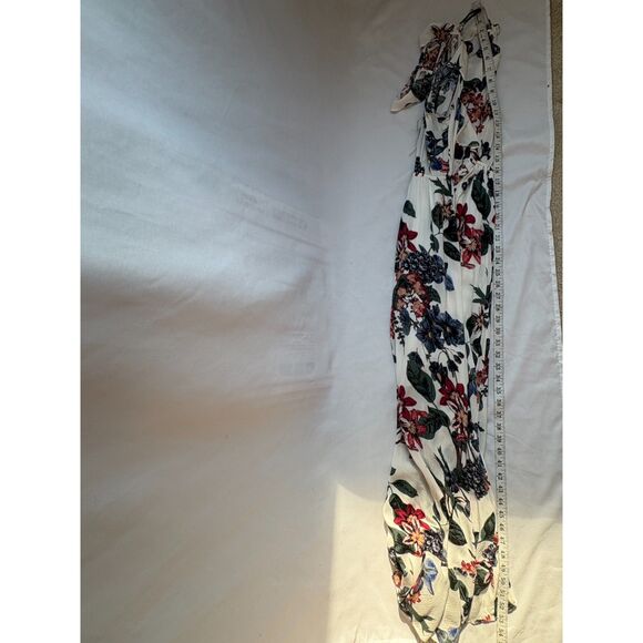 Illa Illa Floral High Low Maxi Midi Ruffle Dress Size S White Romantic Feminine - Picture 9 of 9